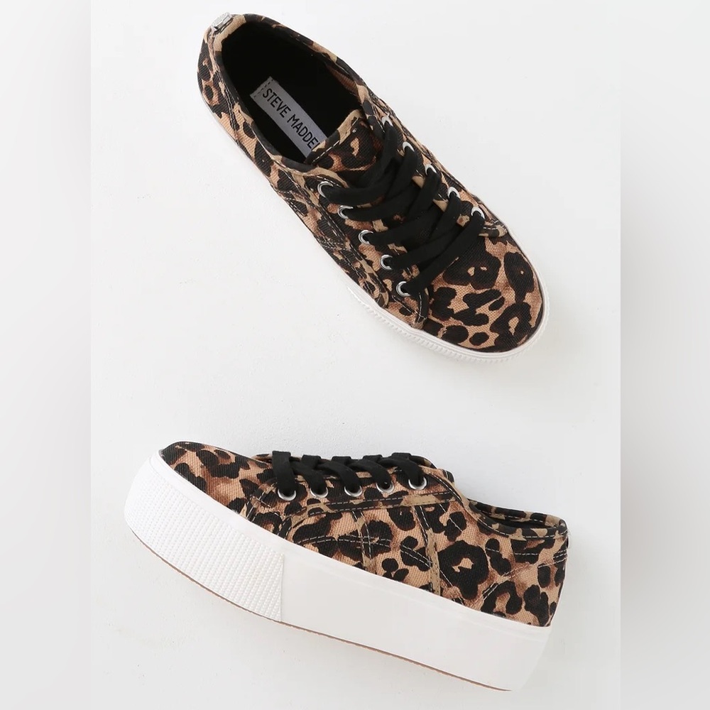 Steve Madden Emmi Leopard Print Platform Sneakers - image 7